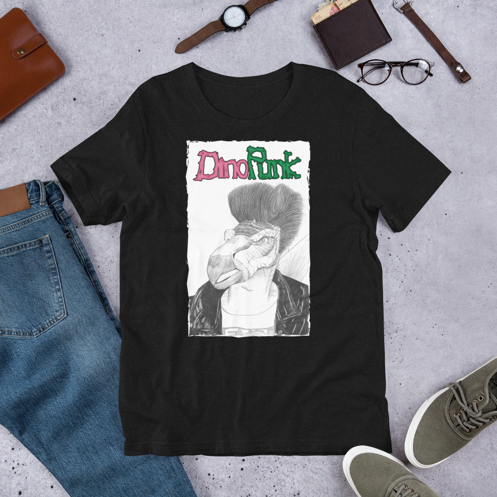 Strummersaurus Unisex t-shirt (Joe Strummer x Stegosaurus)