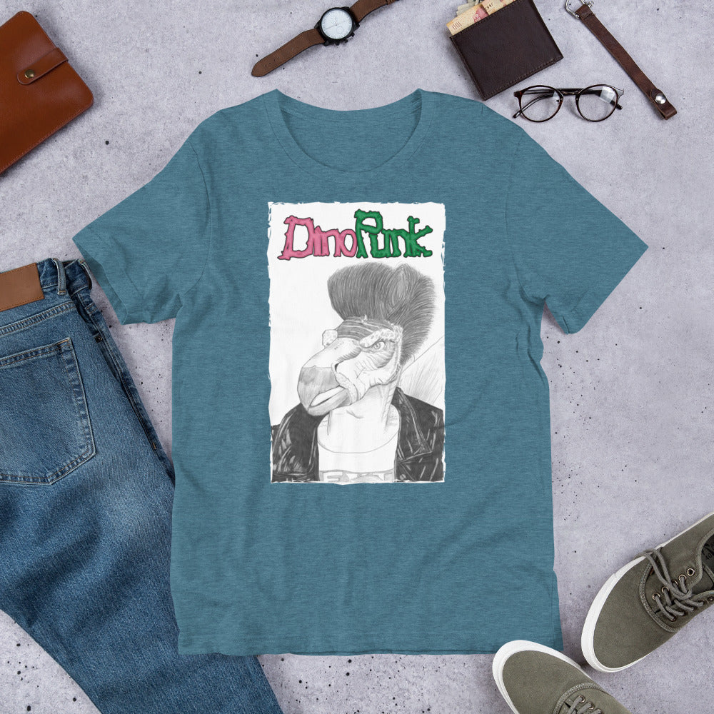 Strummersaurus Unisex t-shirt (Joe Strummer x Stegosaurus)