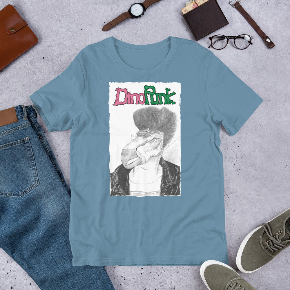 Strummersaurus Unisex t-shirt (Joe Strummer x Stegosaurus)