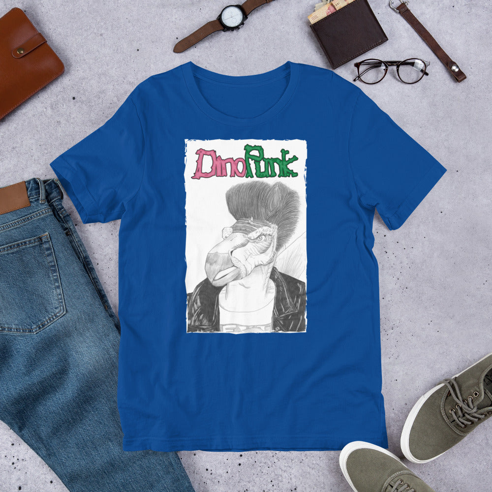 Strummersaurus Unisex t-shirt (Joe Strummer x Stegosaurus)