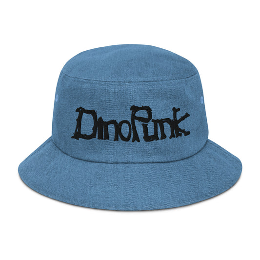 DinoPunk Denim bucket hat