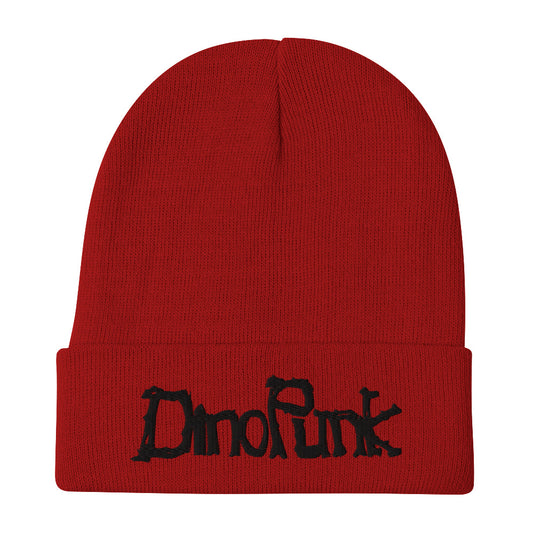 DinoPunk Embroidered Beanie